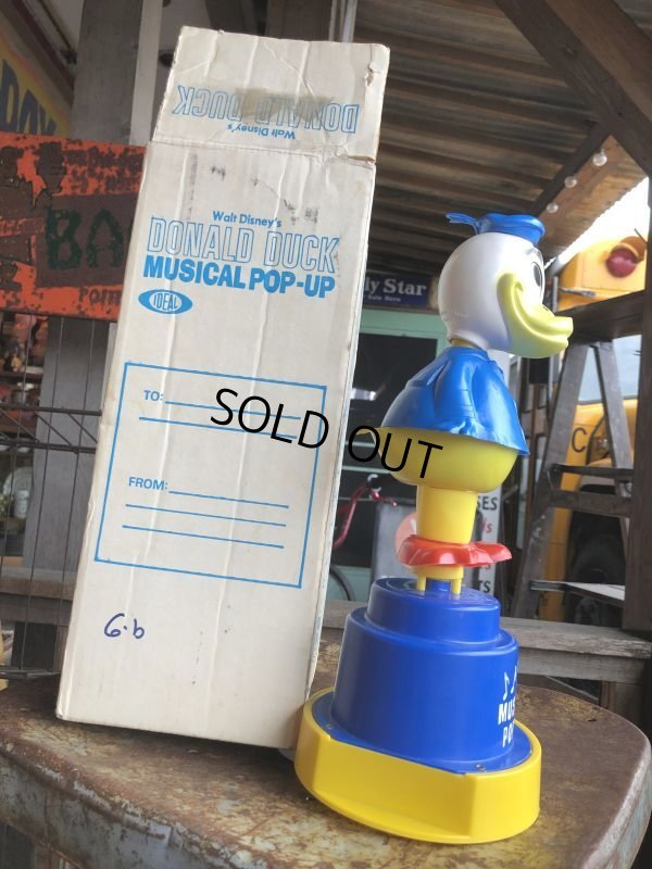 画像3: Vintage IDEAL Donald Duck Musical Pop-up w / box (B940)