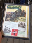 画像1: 40s Vintage Coca-Cola Advertising W/Frame (B928) (1)
