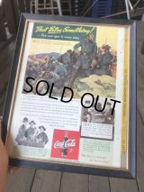 40s Vintage Coca-Cola Advertising W/Frame (B928)