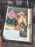 40s Vintage Coca-Cola Advertising W/Frame (B930)