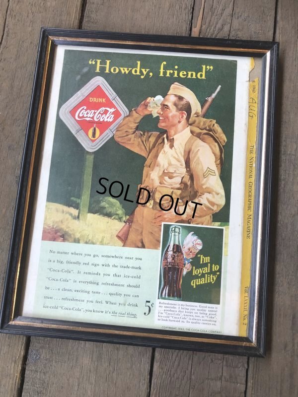 画像5: 40s Vintage Coca-Cola Advertising W/Frame (B930)