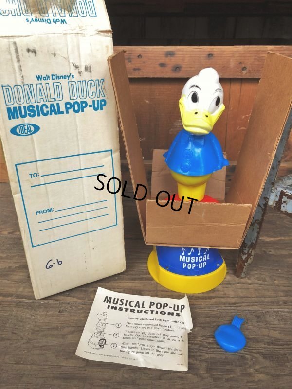 画像13: Vintage IDEAL Donald Duck Musical Pop-up w / box (B940)