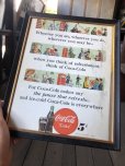 画像1: 40s Vintage Coca-Cola Advertising W/Frame (B923) (1)