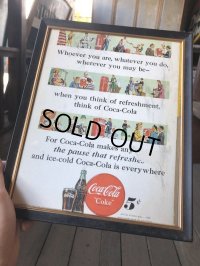 40s Vintage Coca-Cola Advertising W/Frame (B923)