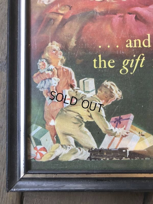 画像3: 50s Vintage Coca-Cola Advertising W/Frame (B936)