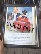 50s Vintage Coca-Cola Advertising W/Frame (B933)