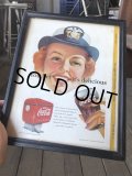 50s Vintage Coca-Cola Advertising W/Frame (B939)