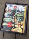 画像5: 50s Vintage Coca-Cola Advertising W/Frame (B932)