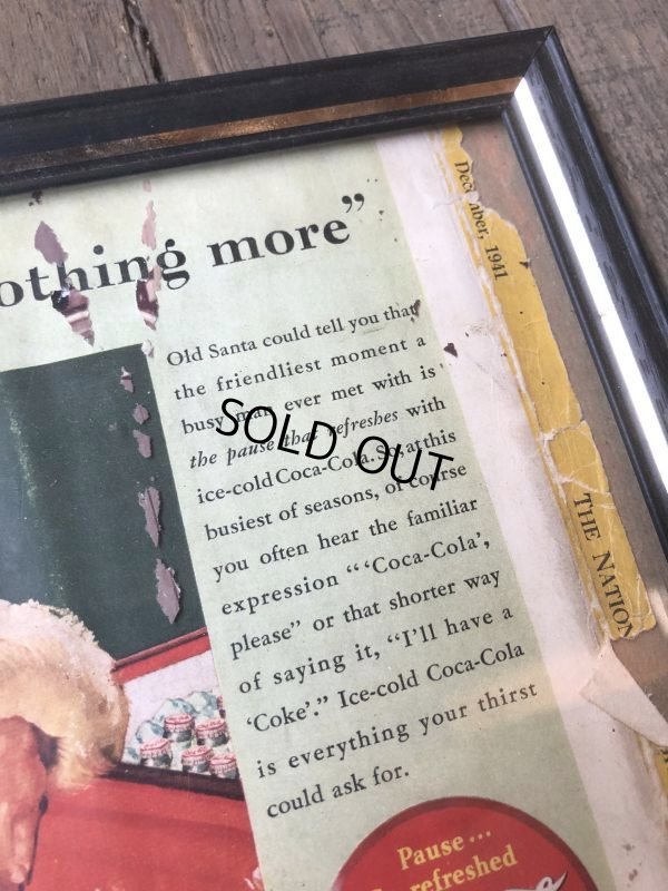 画像3: 40s Vintage Coca-Cola Advertising W/Frame (B927)
