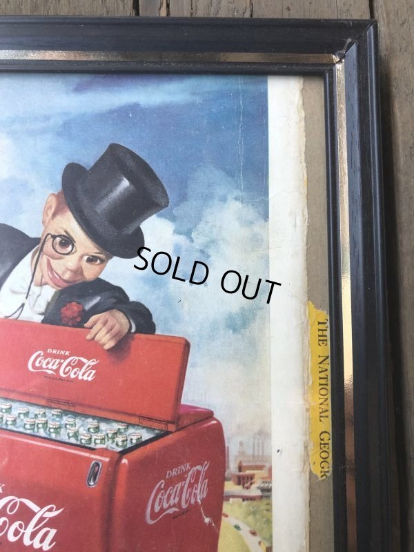 画像3: 50s Vintage Coca-Cola Advertising W/Frame (B933)