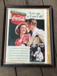 画像5: 30s Vintage Coca-Cola Advertising W/Frame (B925) (5)