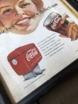 画像3: 50s Vintage Coca-Cola Advertising W/Frame (B939)