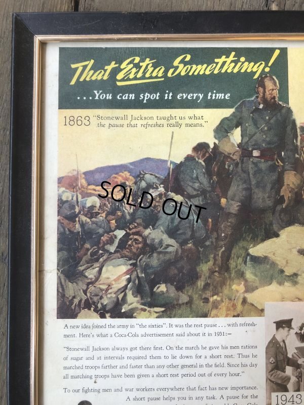 画像4: 40s Vintage Coca-Cola Advertising W/Frame (B928)