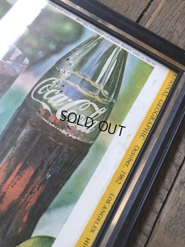 画像3: 60s Vintage Coca-Cola Advertising W/Frame (B924)