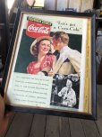 画像1: 30s Vintage Coca-Cola Advertising W/Frame (B925) (1)