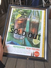 60s Vintage Coca-Cola Advertising W/Frame (B924)