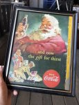 画像1: 50s Vintage Coca-Cola Advertising W/Frame (B936) (1)