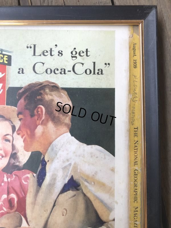 画像3: 30s Vintage Coca-Cola Advertising W/Frame (B925)