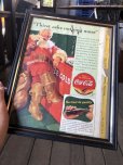 画像1: 40s Vintage Coca-Cola Advertising W/Frame (B927) (1)