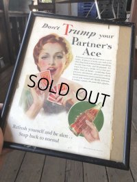30s Vintage Coca-Cola Advertising W/Frame (B938)