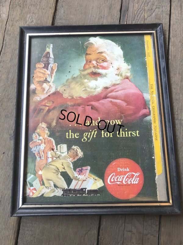 画像6: 50s Vintage Coca-Cola Advertising W/Frame (B936)