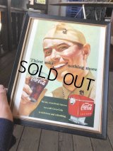 50s Vintage Coca-Cola Advertising W/Frame (B922)