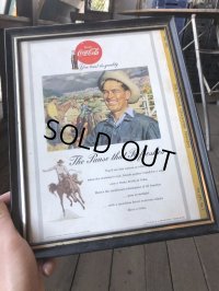 50s Vintage Coca-Cola Advertising W/Frame (B934)