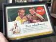 画像1: 30s Vintage Coca-Cola Advertising W/Frame (B937) (1)