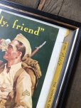 画像2: 40s Vintage Coca-Cola Advertising W/Frame (B930) (2)