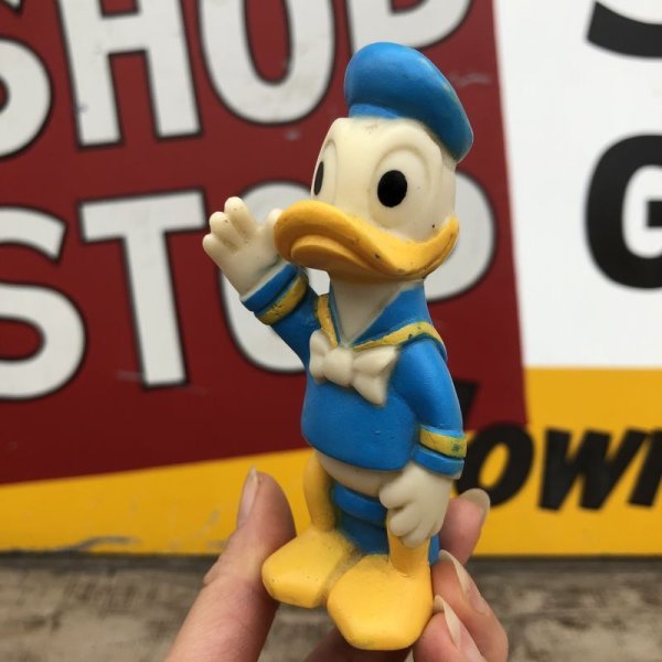 画像1: Vintage Disney Donald Duck Doll 10.5cm (B949)