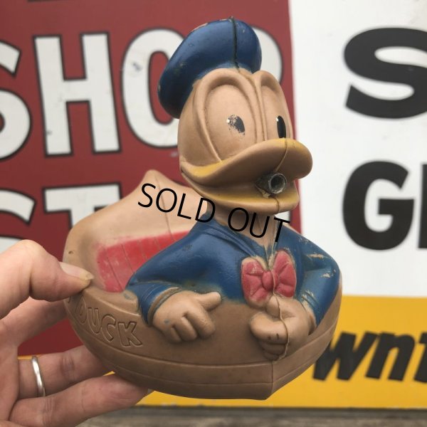 画像1: 50s Vintage Disney Donald Duck Sun Rubber Soap Dish 15cm (B957)
