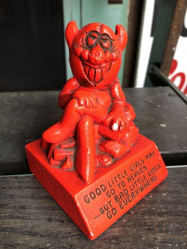 画像2: Vintage Message Doll Red Devil "Good little Girls ..."(B969) 