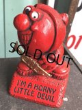 Vintage Message Doll Red Devil "I'm A Horny Little Devil" (B968) 