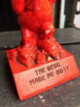 画像5: Vintage Message Doll Red Devil "Made Me Do It" (B970) 