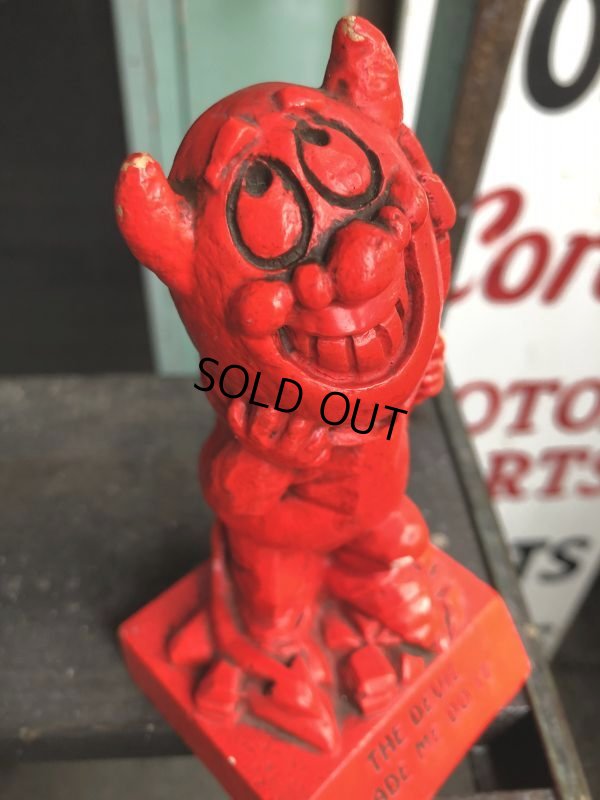 画像10: Vintage Message Doll Red Devil "Made Me Do It" (B970) 