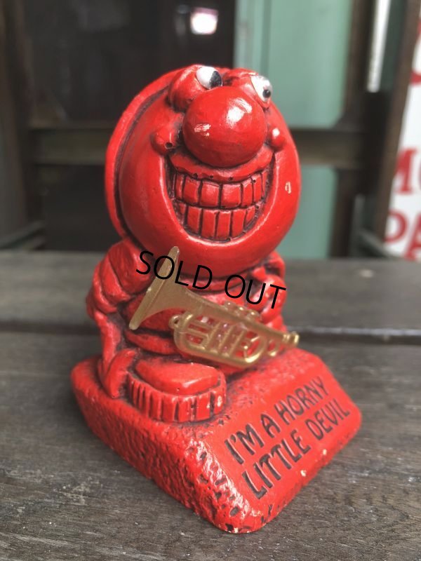 画像3: Vintage Message Doll Red Devil "I'm A Horny Little Devil" (B968) 