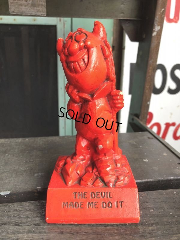 画像4: Vintage Message Doll Red Devil "Made Me Do It" (B970) 