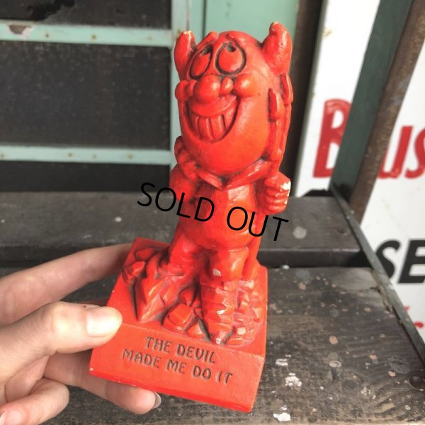 画像12: Vintage Message Doll Red Devil "Made Me Do It" (B970) 