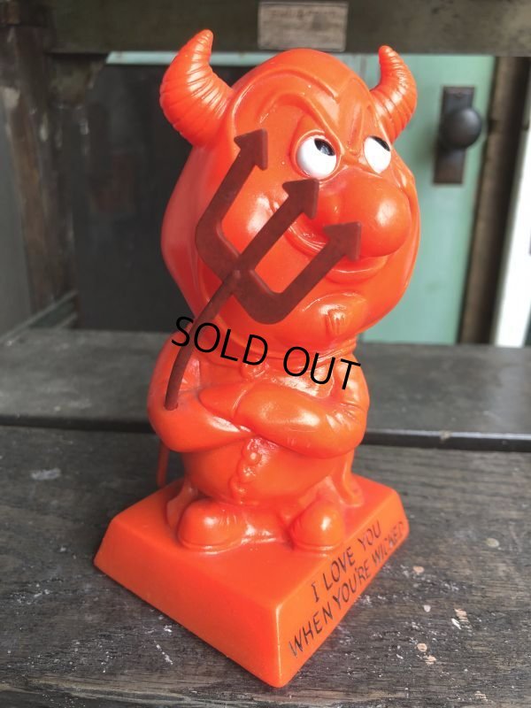 画像3: Vintage Message Doll Red Devil "I Love You When Your Wicked" (B972) 