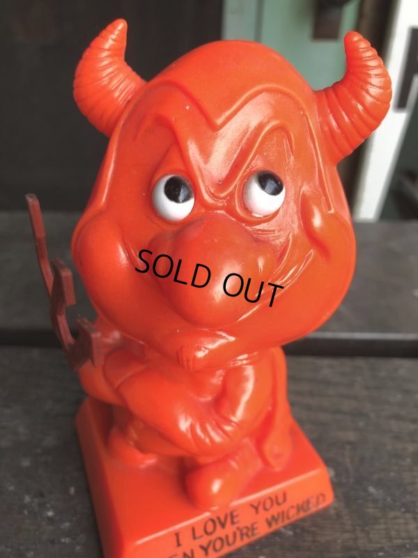 画像8: Vintage Message Doll Red Devil "I Love You When Your Wicked" (B972) 