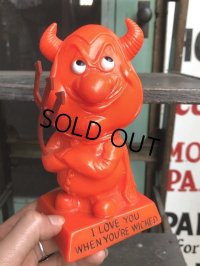 Vintage Message Doll Red Devil "I Love You When Your Wicked" (B972) 