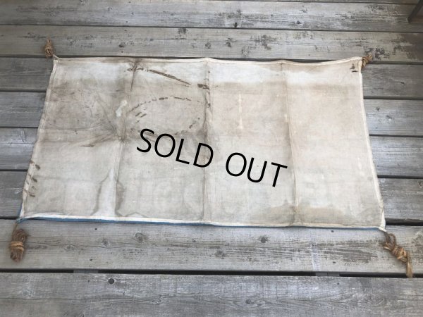 画像10: 40s Vintage MOBIL Flying Horsepower Cloth Banner Sign (B975)