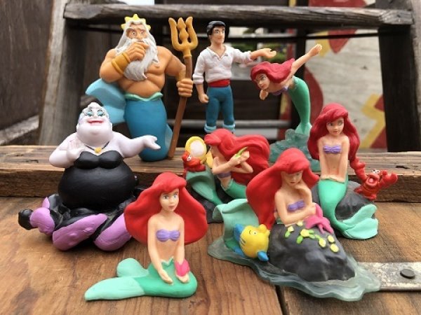 画像5: Vintage Disney The Little Mermaid Ariel & Flounder PVC Figure (B998)