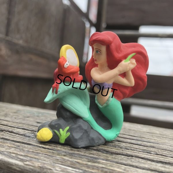 画像1: Vintage Disney The Little Mermaid Ariel & Sebastian PVC Figure (B999)