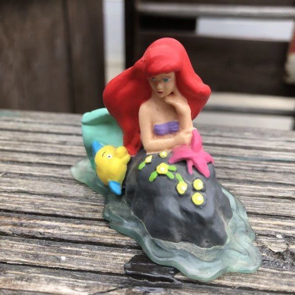 画像2: Vintage Disney The Little Mermaid Ariel & Flounder PVC Figure (B998)