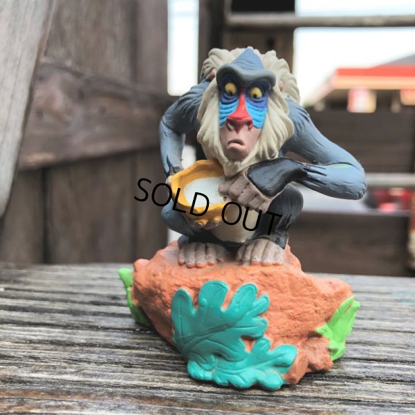 画像1: Vintage Disney The Lion King Rafiki PVC Figure (B986)