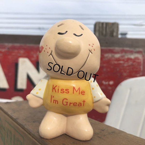 画像1: 70s Vintage Russ Berrie Ceramic Kiss Me I'm Great (B093)