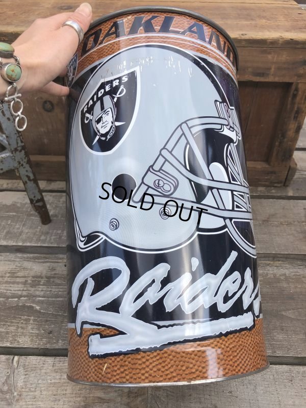 画像9: Vintage NFL Oakland Raiders Trush Can (B100)