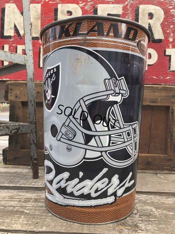 画像3: Vintage NFL Oakland Raiders Trush Can (B100)