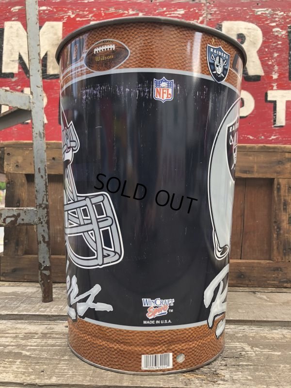 画像2: Vintage NFL Oakland Raiders Trush Can (B100)